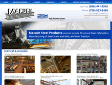 Tablet Screenshot of macuchsteel.com